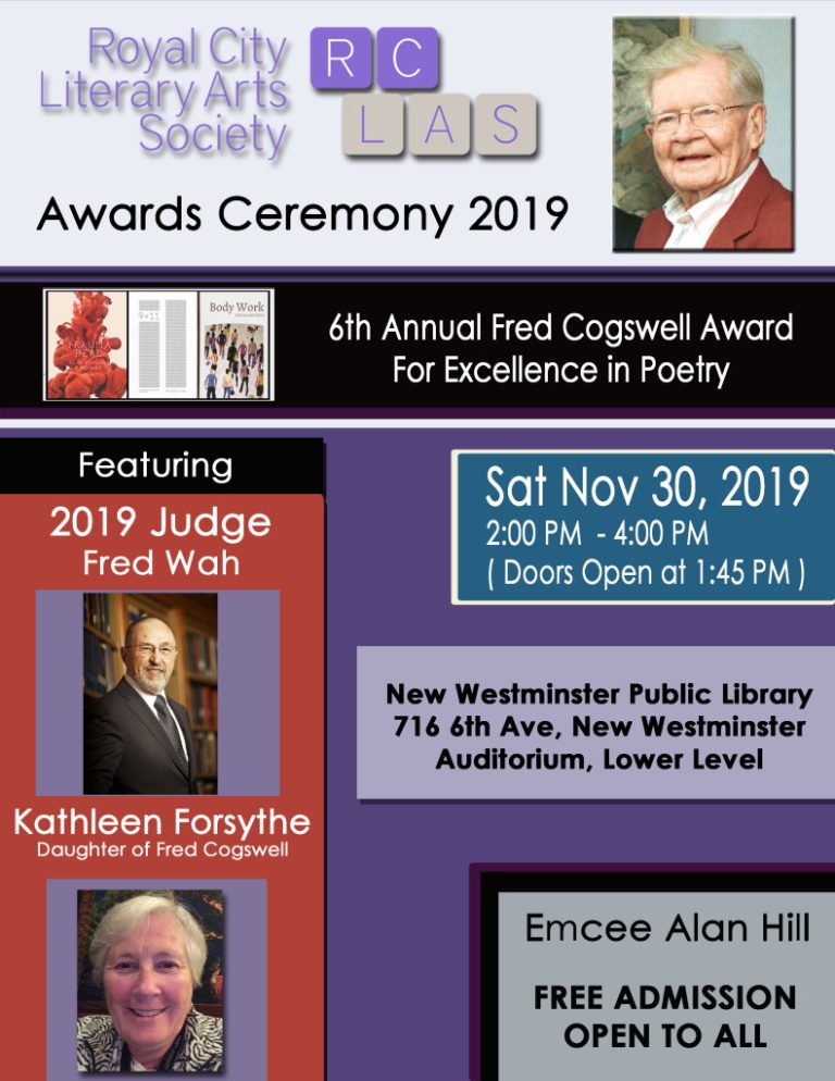 cogswell award for excellence in poetry