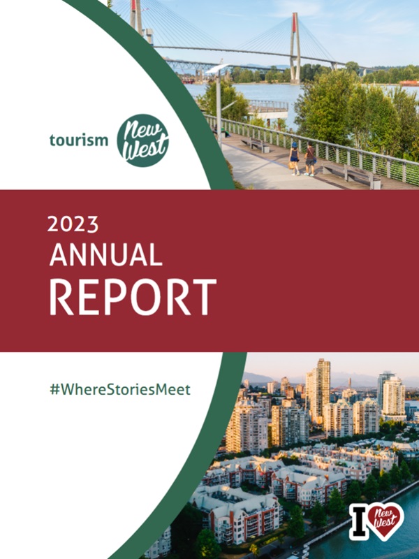 tourism new west 2023 annual report cover